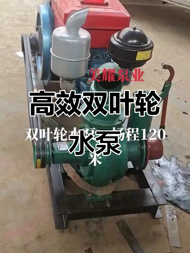 双叶轮高压水泵,流量210立方/小时,扬程可达120米