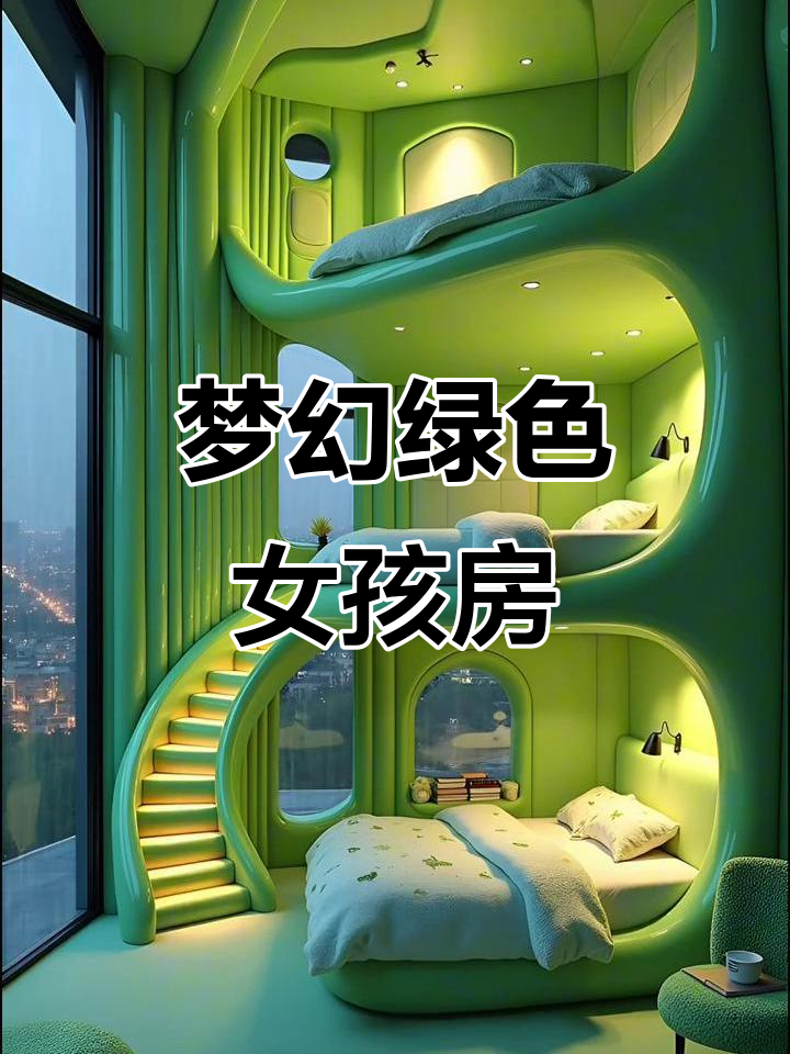 打造梦幻绿色少女卧室,治愈系空间大公开