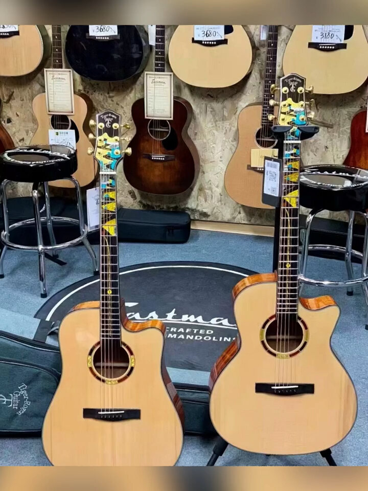 德国tigerrogen虎牌山路民谣单板吉他入门