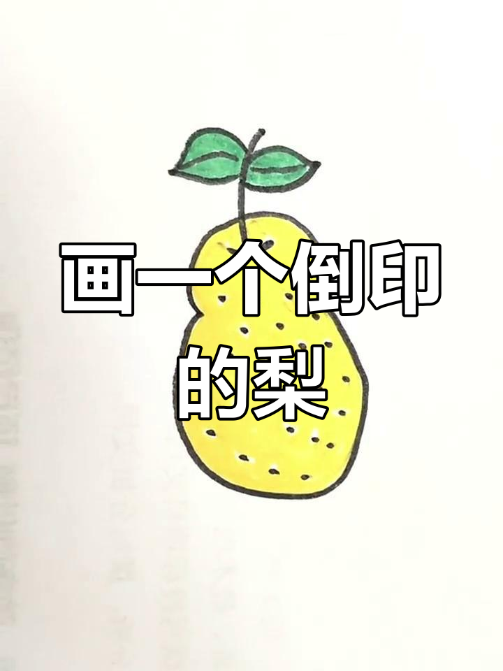 简单梨子简笔画教程