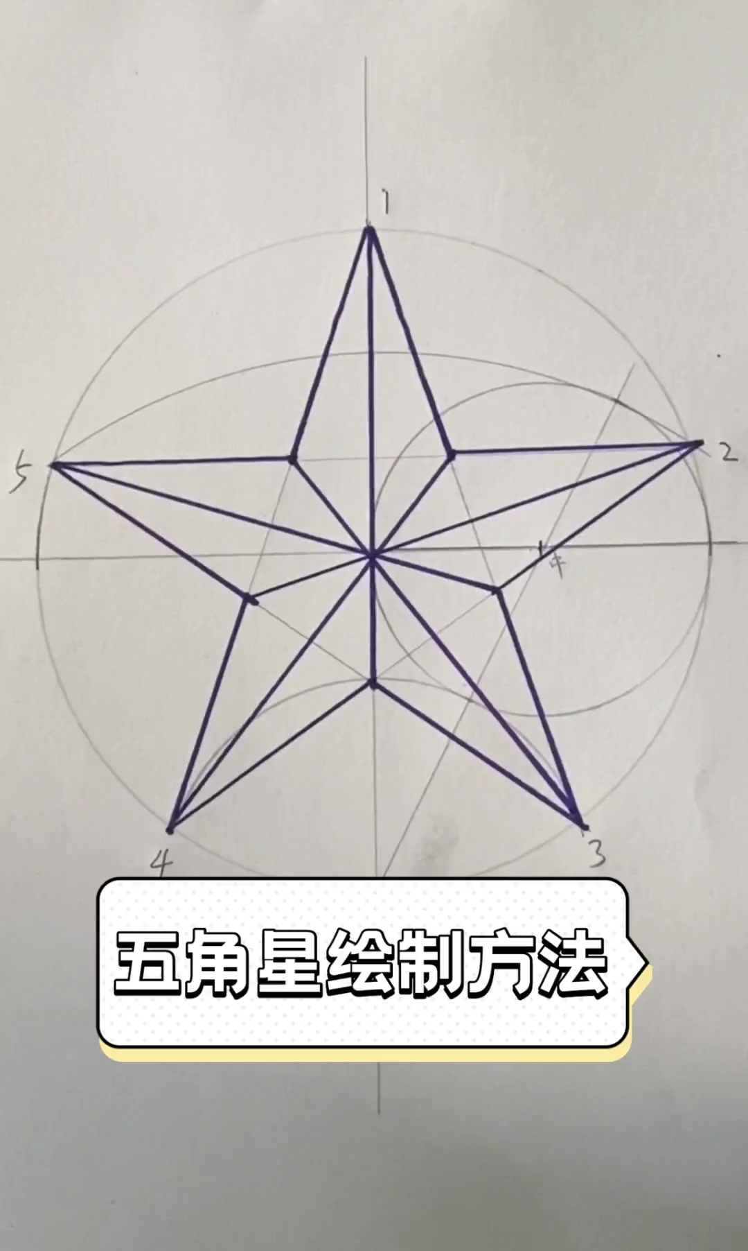 五角星绘制方法