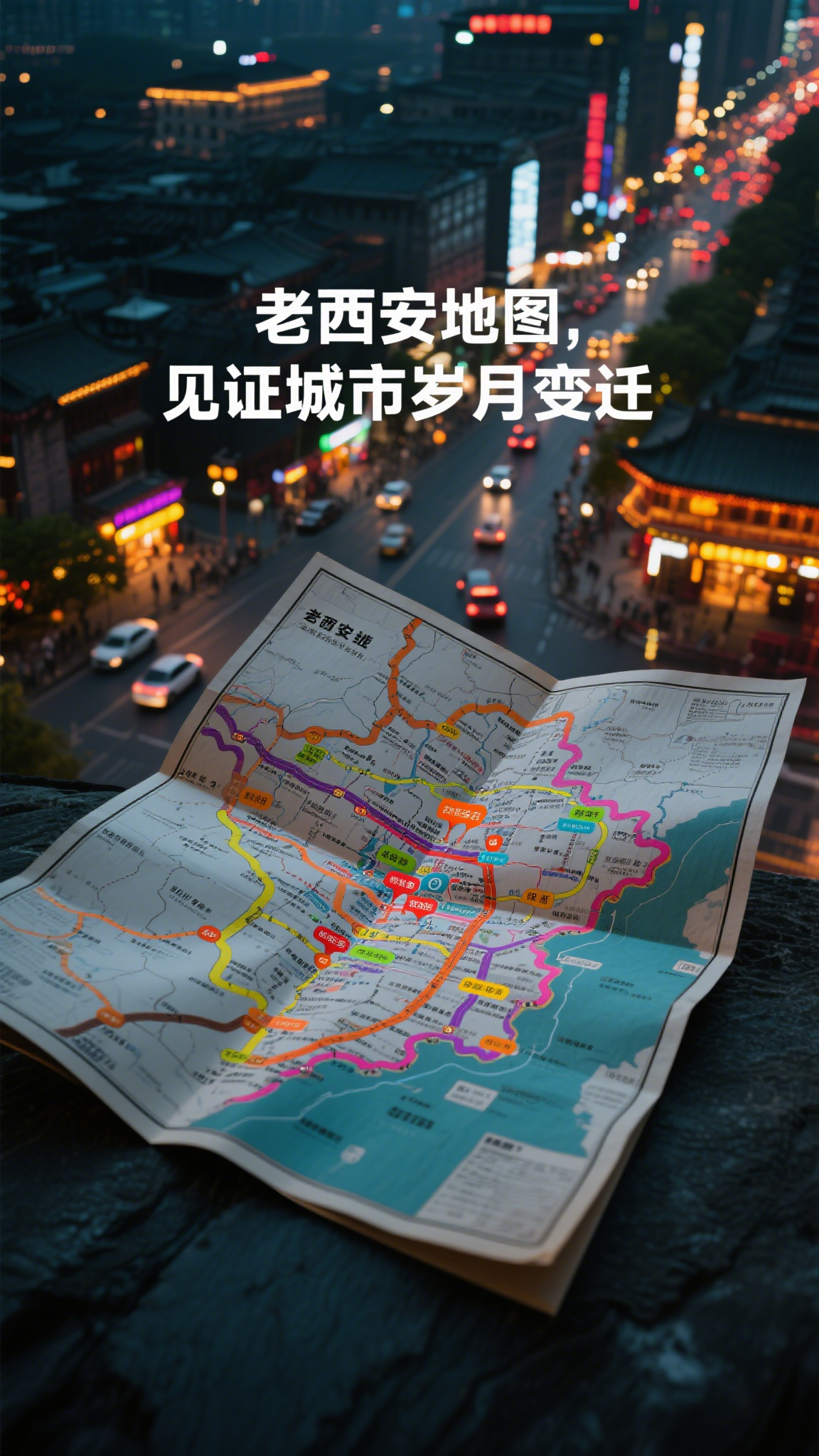 老西安地图,见证城市岁月变迁