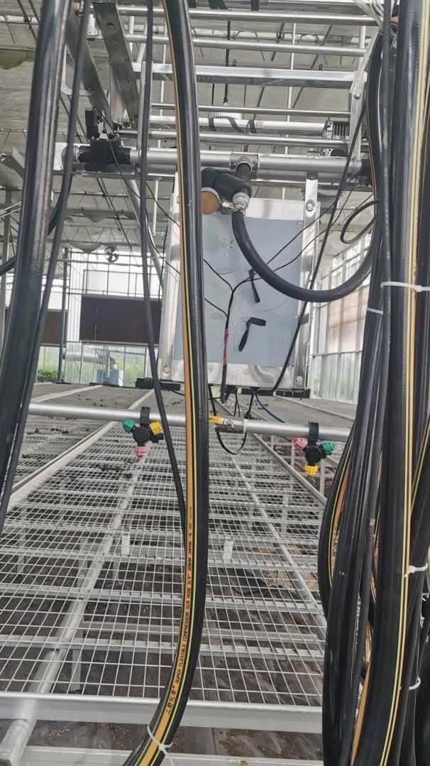 育苗温室大棚之移动喷灌机