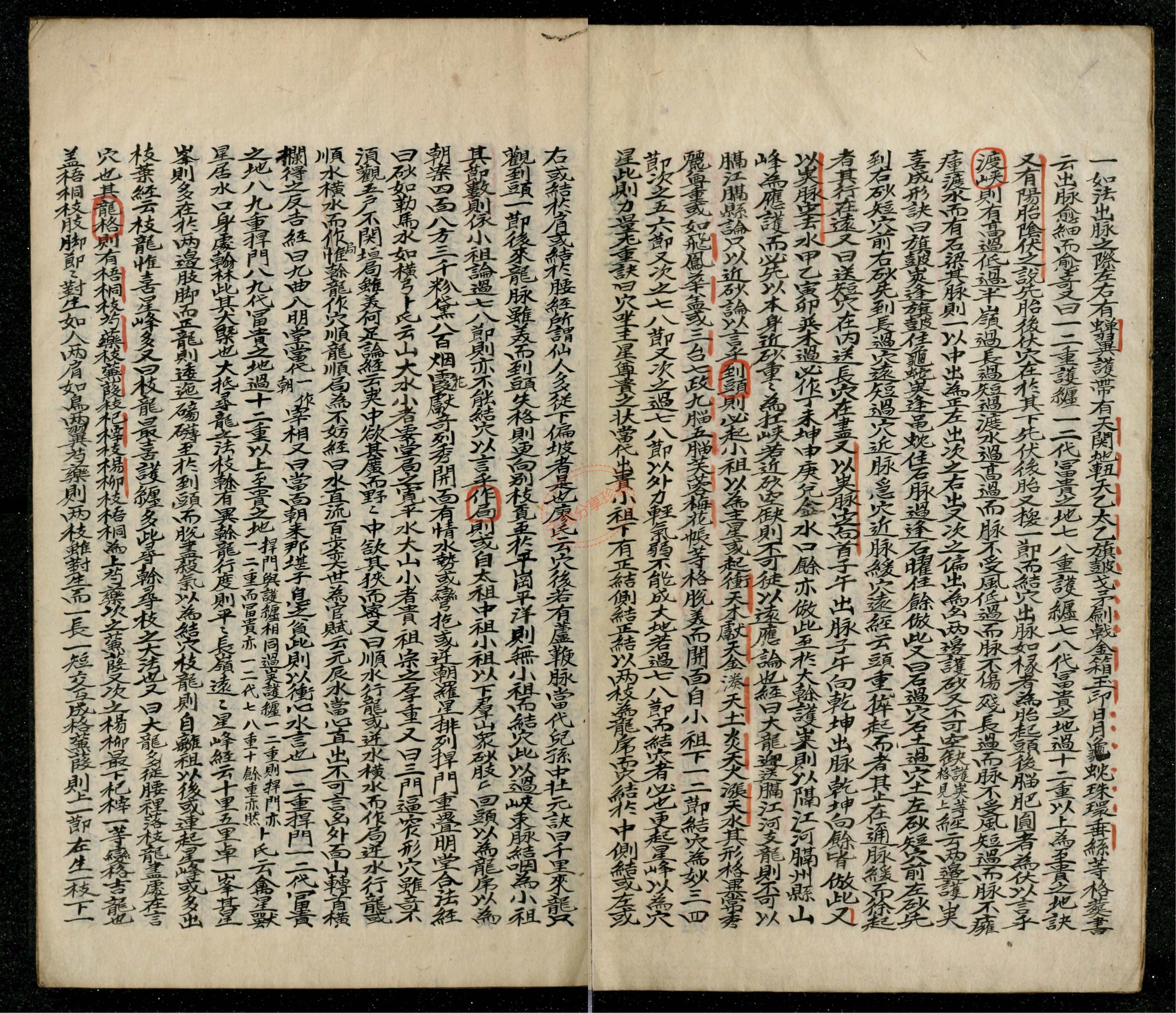 风水古籍:微老渊源之《万山图》