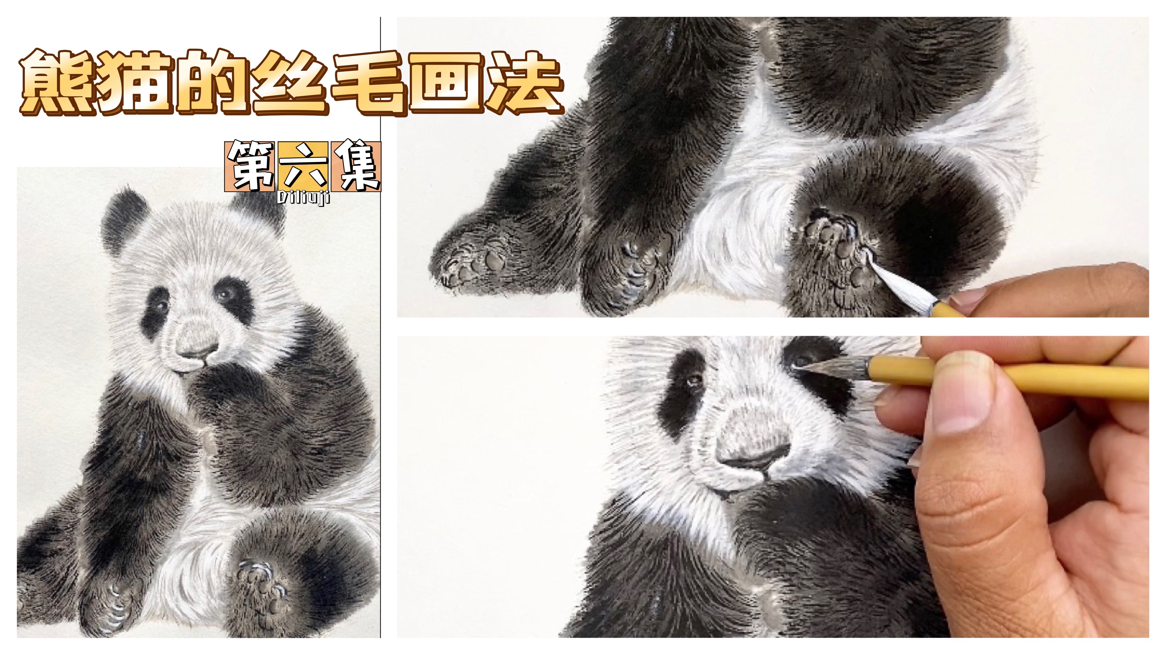 熊猫画法第六集:细节深入和整体调整