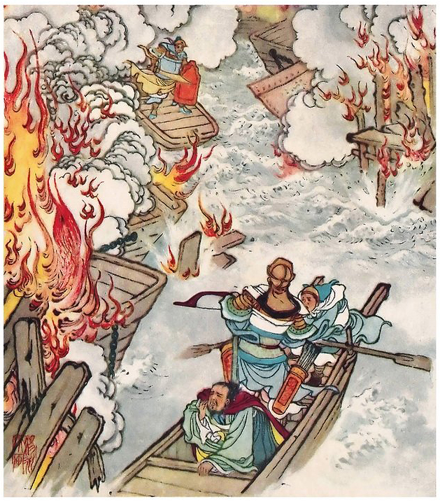 三国演义连环画:赤壁大战,兵力占绝对优势的曹操输在哪里?