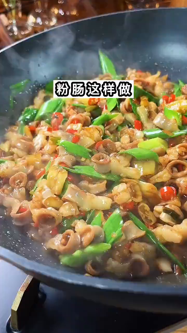 爆炒粉肠这样做爽脆可口美味又下饭