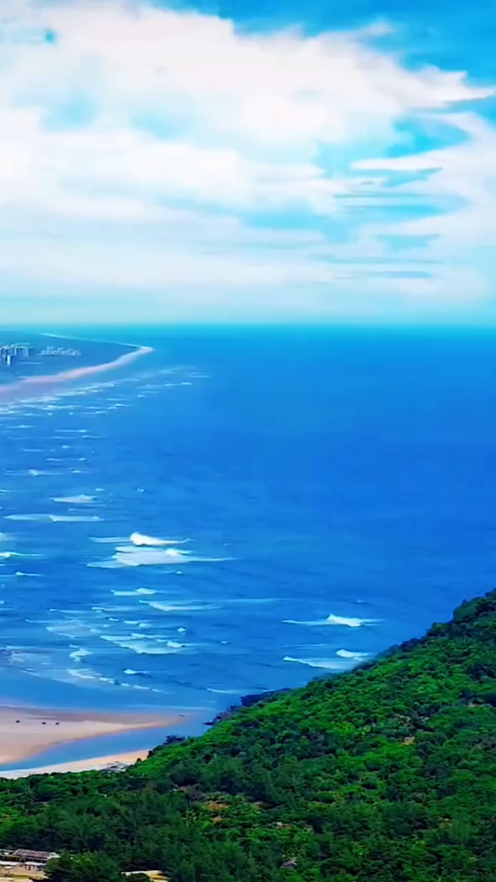 风景真的好美啊三亚月亮湾美景