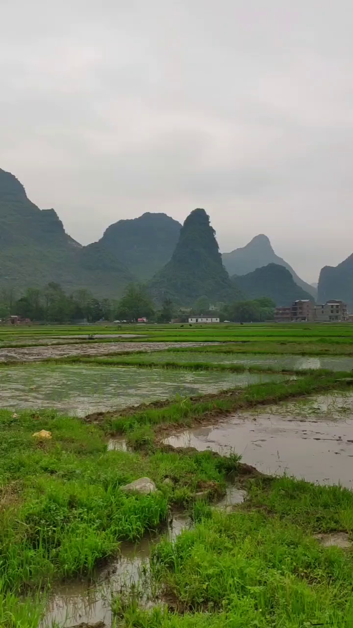 桂林風景如畫的小山村