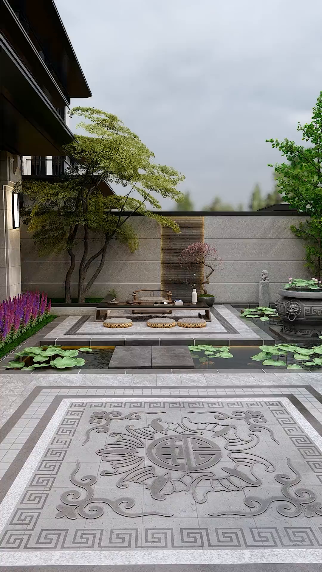 古色古香的新中式庭院是你想要的吗