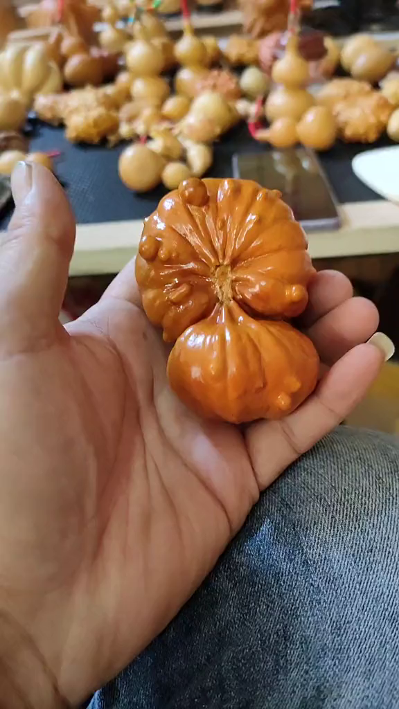 文玩葫芦五年的一个连体疙瘩葫芦-度小视