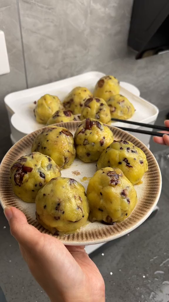 大黄米窝窝头,糯叽叽的