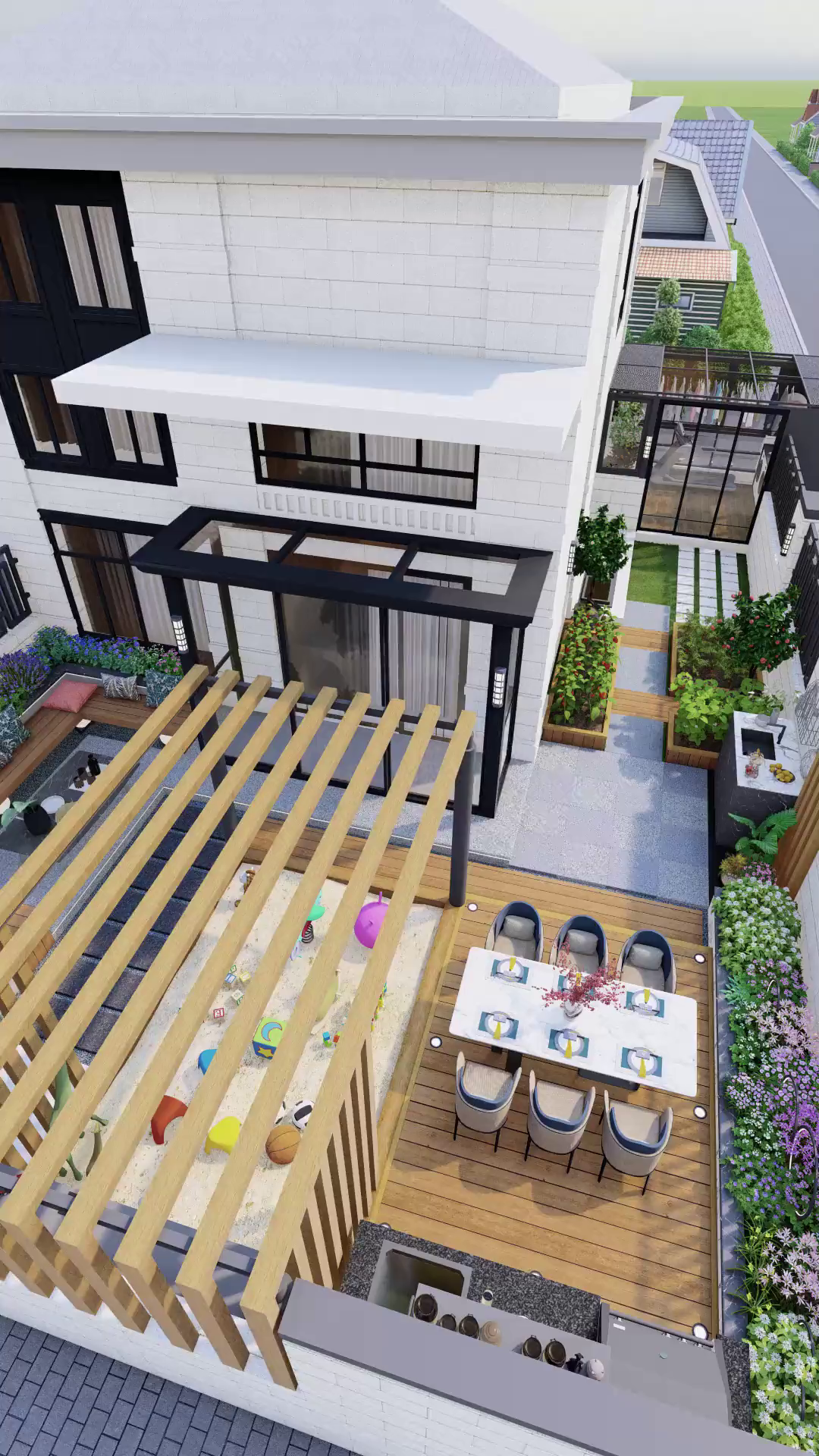 l型花园设计,今天它来了