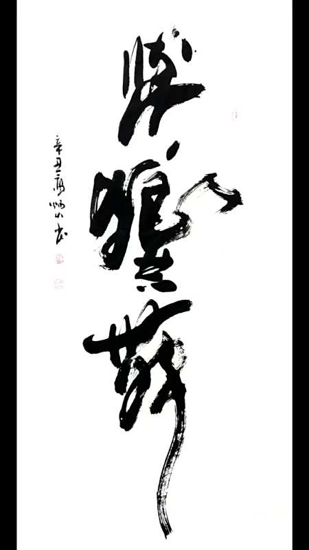 与狼共舞原创书法作品写字是一种生活-度小视