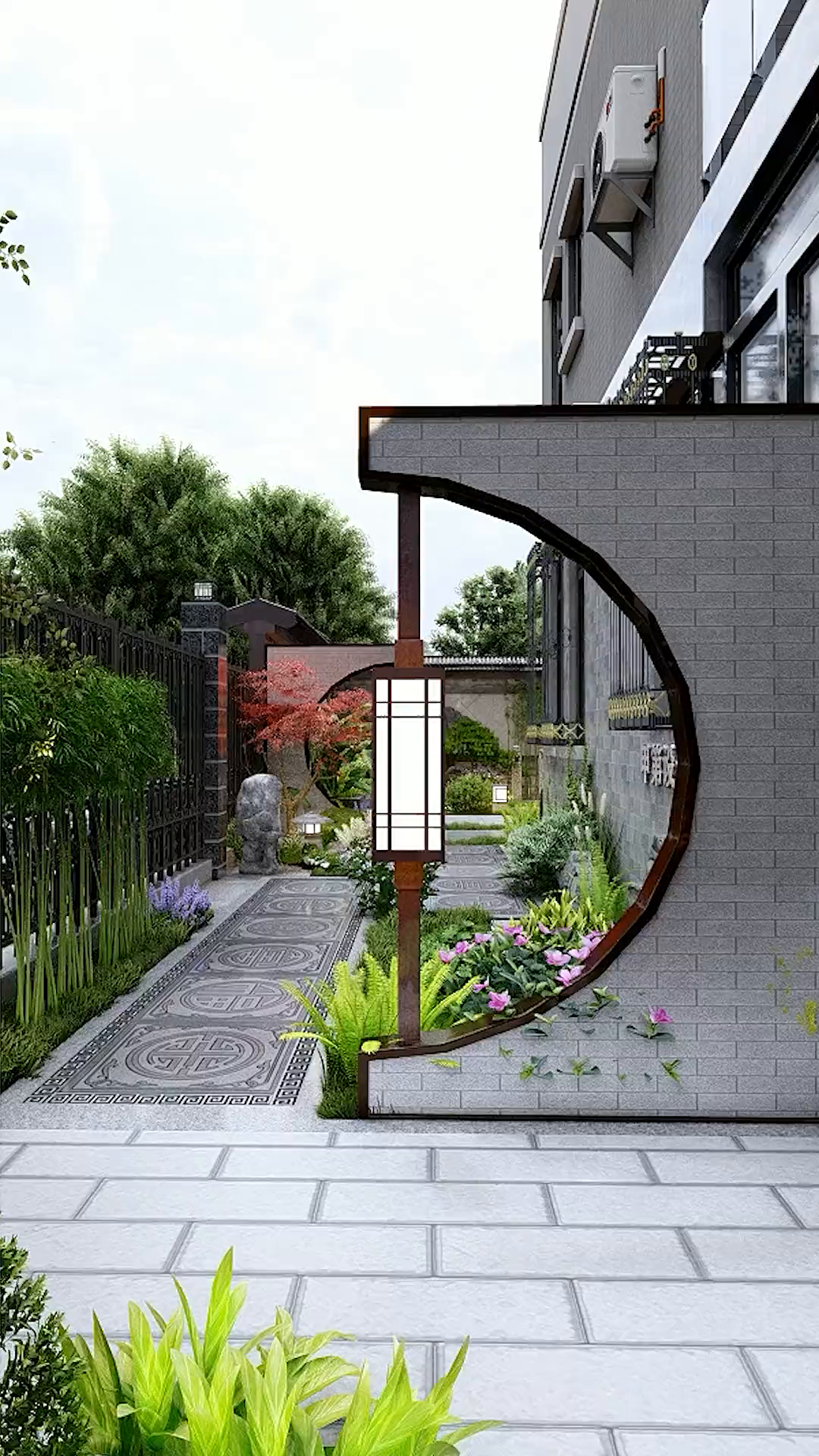 狭长小院该怎么做,这个禅意新中式真不错-度小视