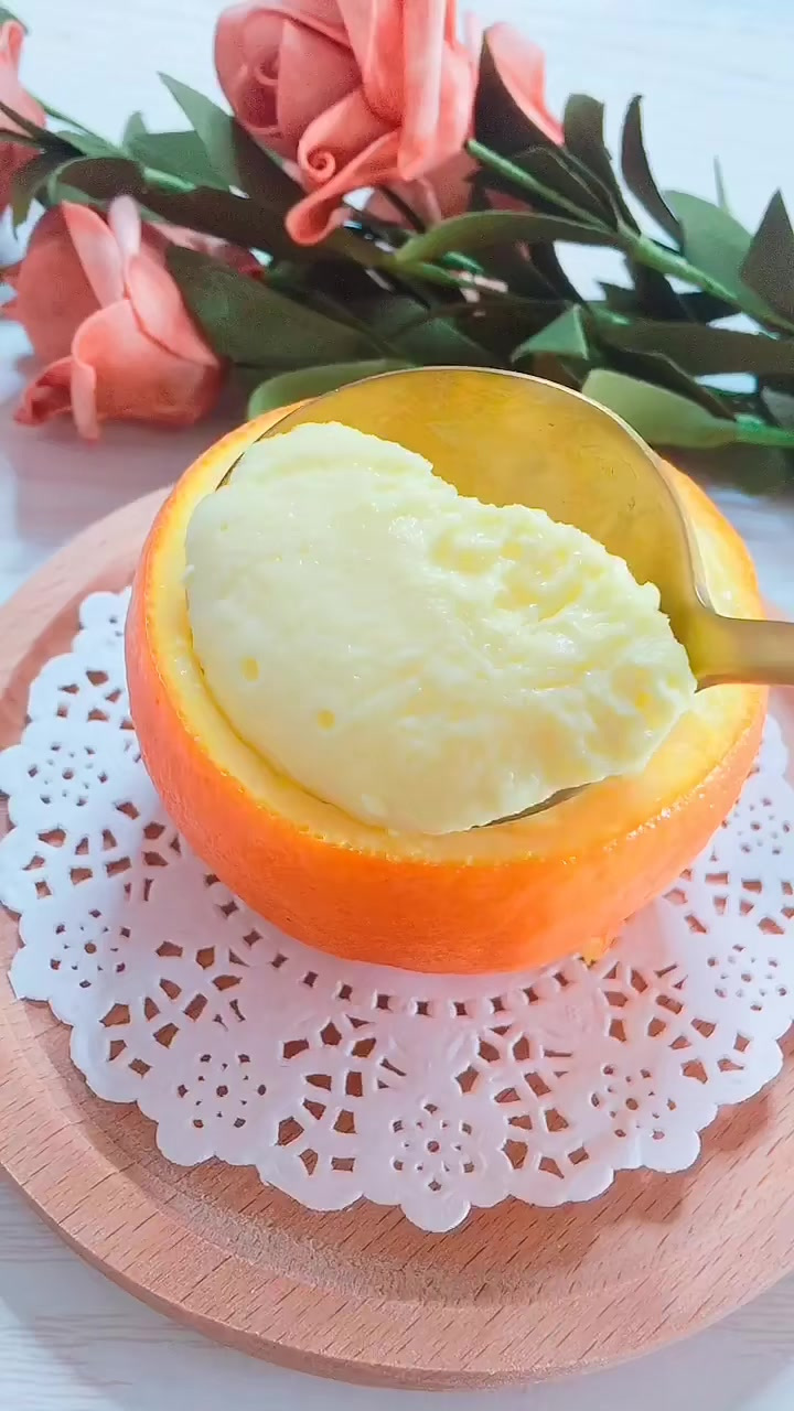 奶香橙子蒸蛋促进宝宝的食欲