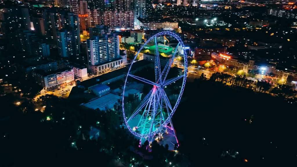 哈尔滨夜景真实图片