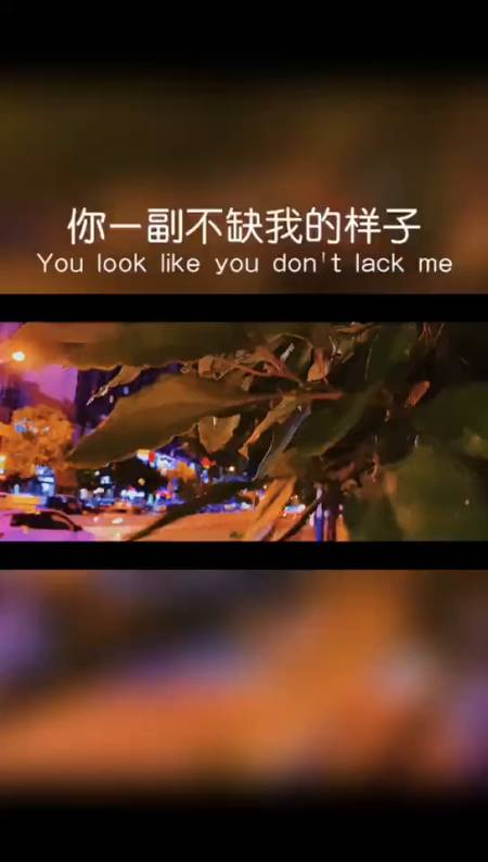 你一副不缺我的样子我怎敢打扰你