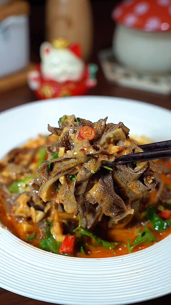 毛肚不要总是拿来烫火锅了,试试这个麻酱爆汁毛肚-度小视