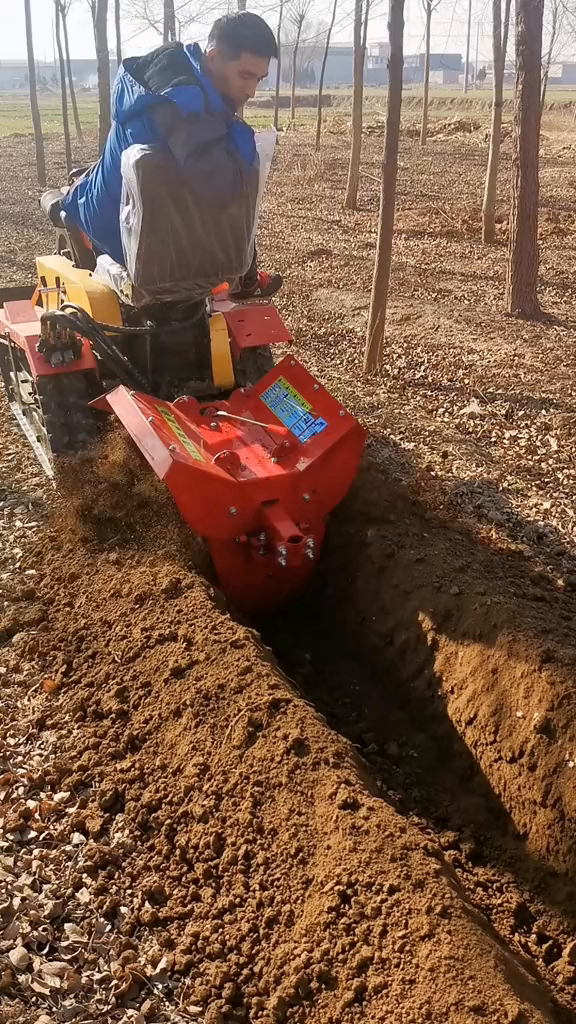 深开沟系列多功能旋耕机微耕机开沟机开沟施肥小助手-度小视