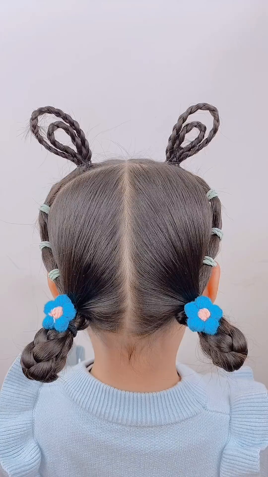 哈哈哈哈哈哈哈可爱的兔耳朵发型