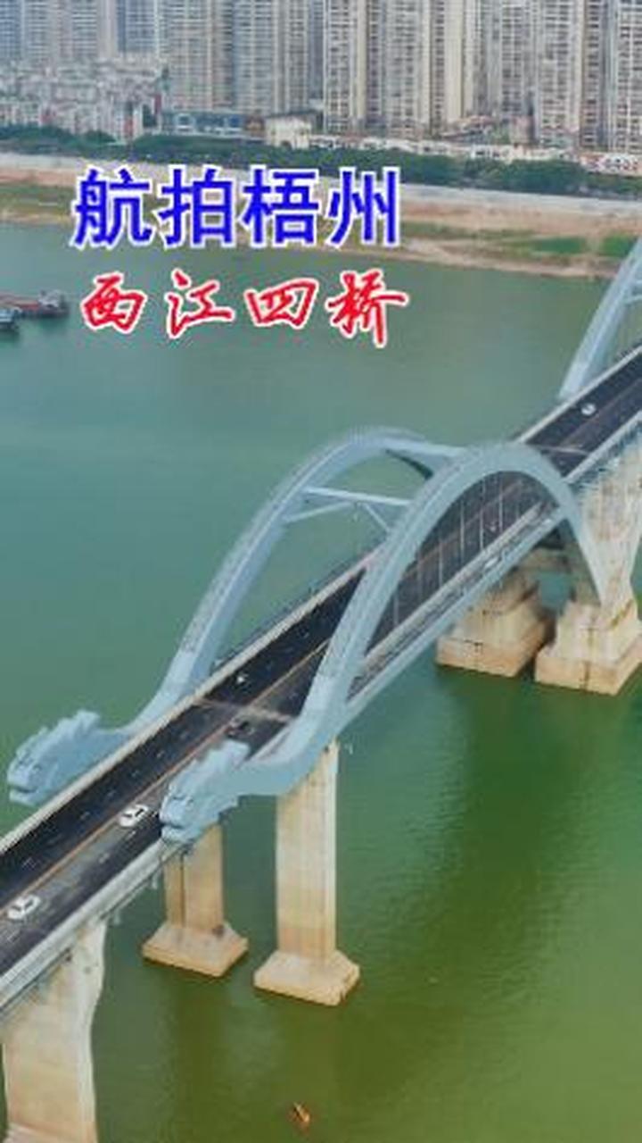 梧州的西江四桥上车下人双通道