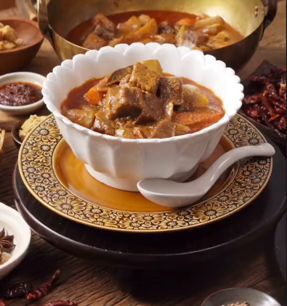 泰国菜玛莎曼咖喱牛肉泰国菜泰国美食泰国菜培训泰式料理-度小视