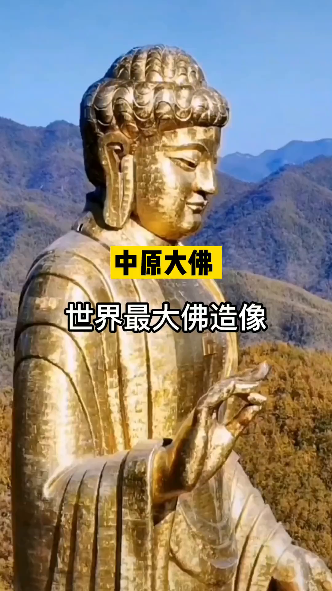 世界上最高最大的佛塑像愿看到视频的家人们平安吉祥