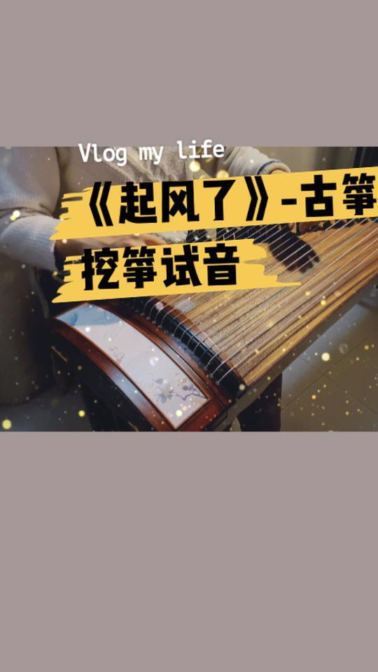 古筝挖筝试音演奏起风了