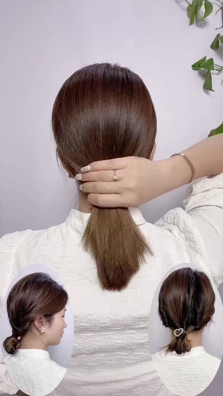 低马尾,手笨的宝贝们,这款能简单一点