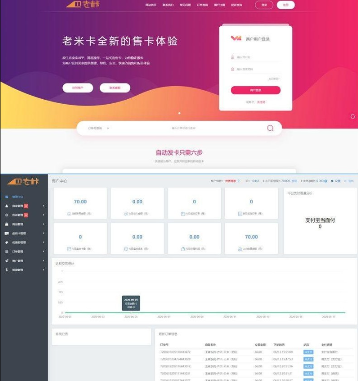 老米卡二开API代销系统开源源码-知宇发卡系统内核解析-666资源网
