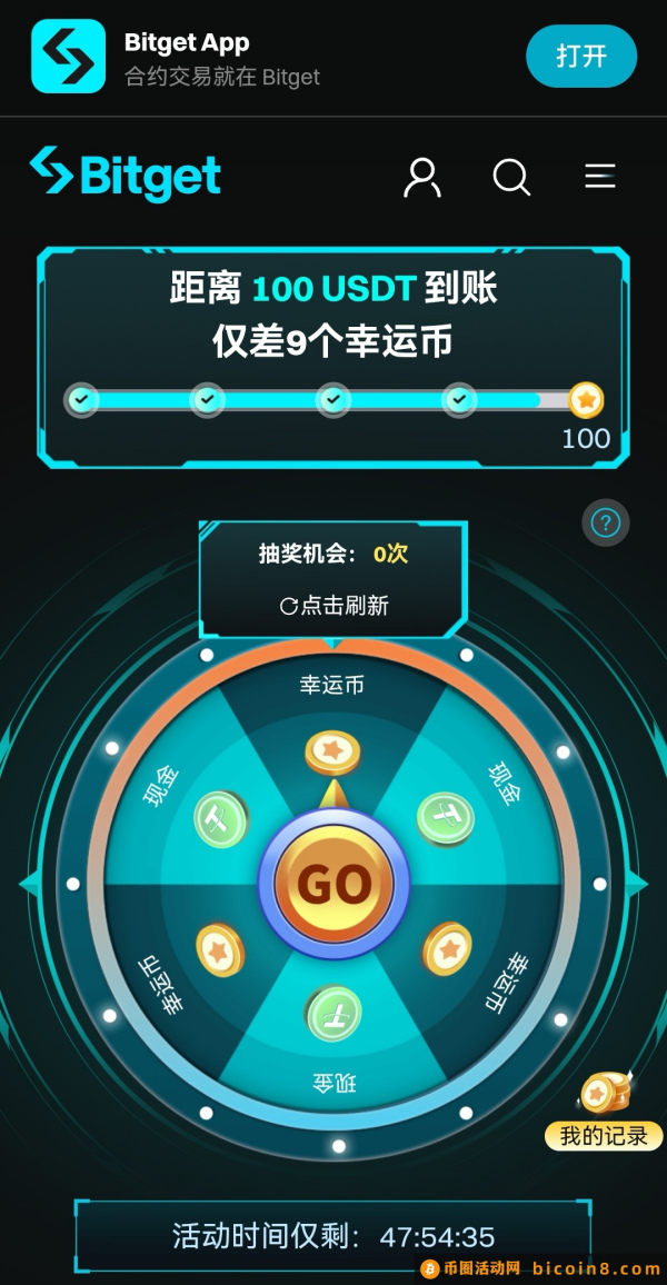 新老用户轻松免费在bitget撸100u！