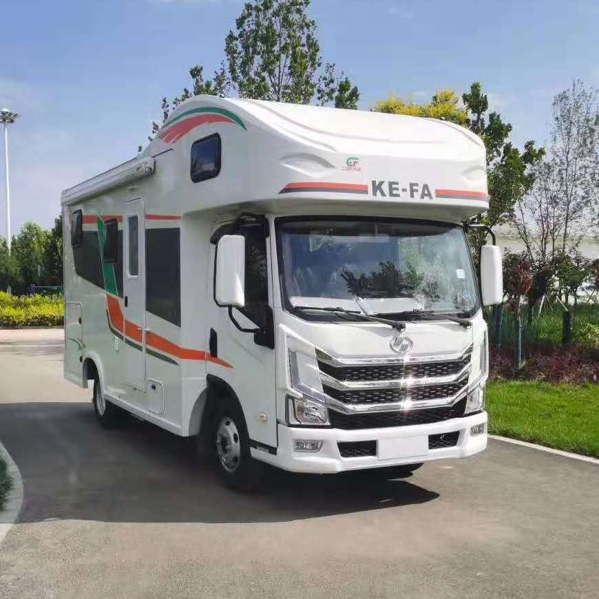 科发蓝牌跃进轻卡新型房车自动挡,大空间还有洗衣机