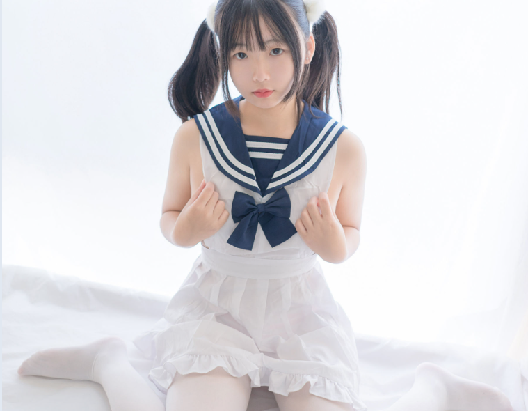 %title插图%num美代Miyo小姐姐：活力水手服与纯洁白纱的魅力