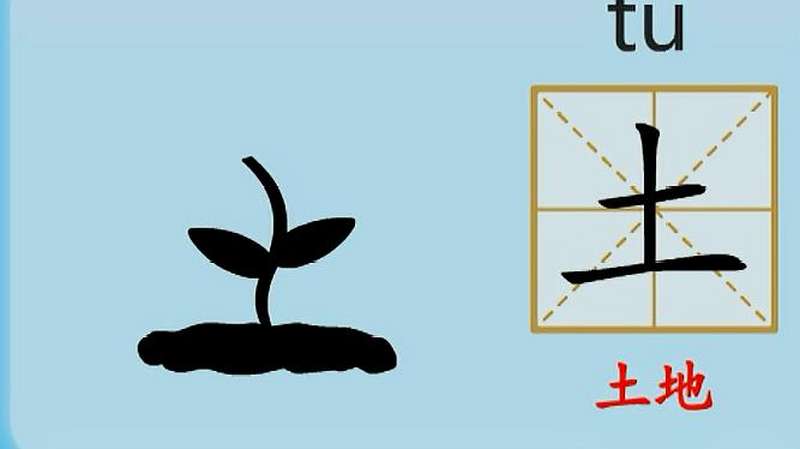 亲宝识字:学习汉字土的拼音组词笔画笔顺写法,母婴育儿,早期教育,好看视频