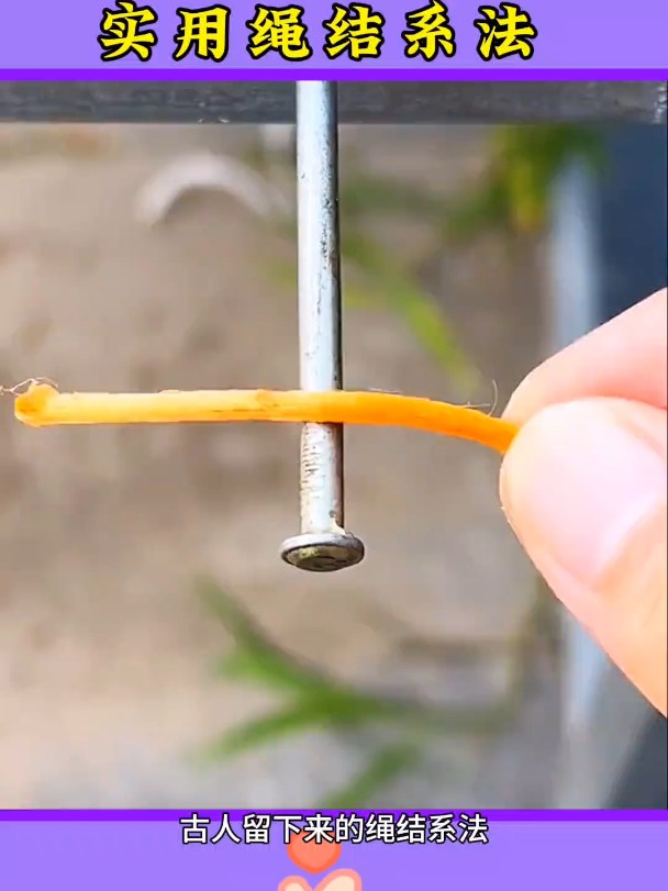 实用小技巧 绳子系法 实用绳结