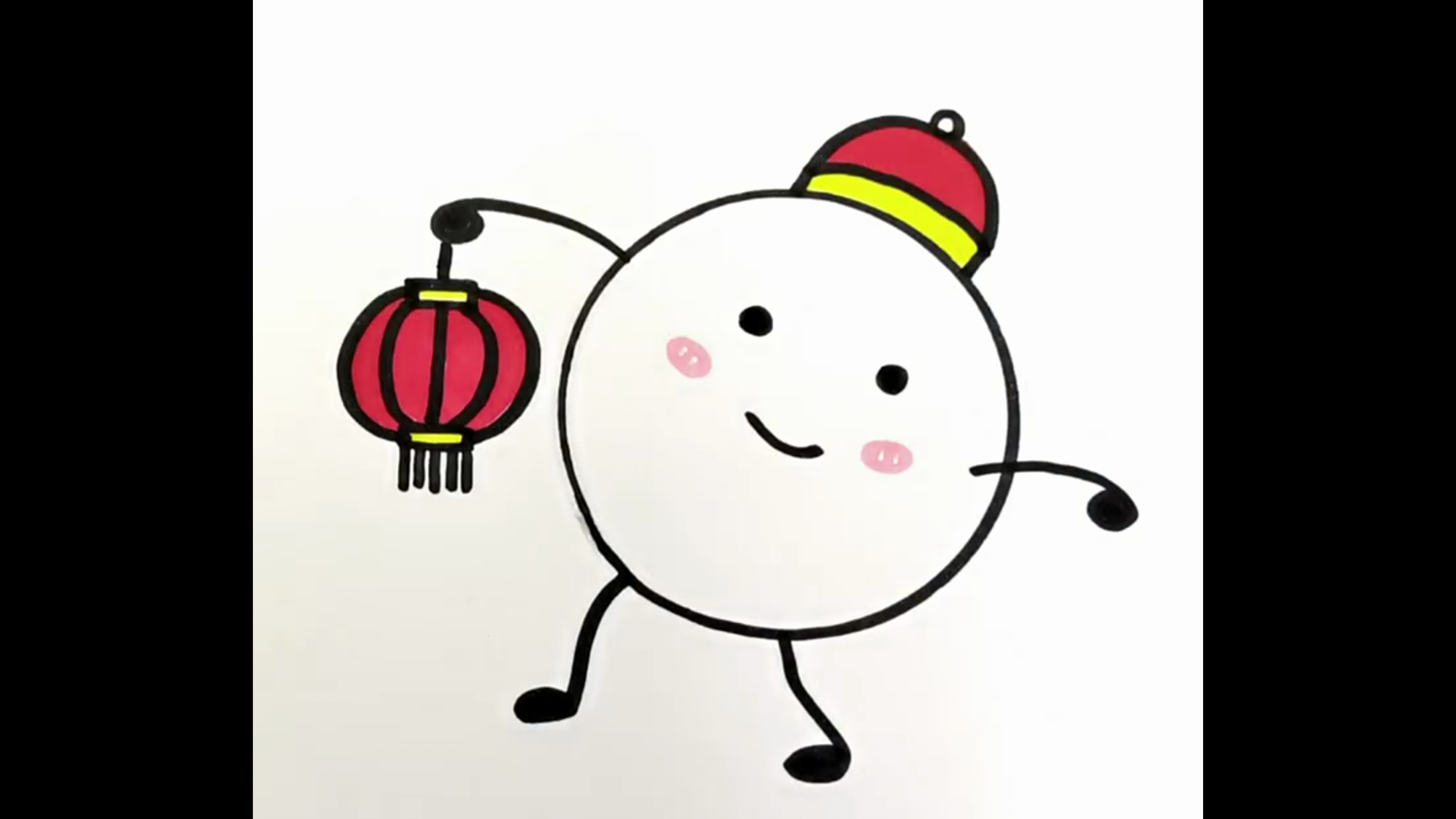 汤圆这样画太可爱啦