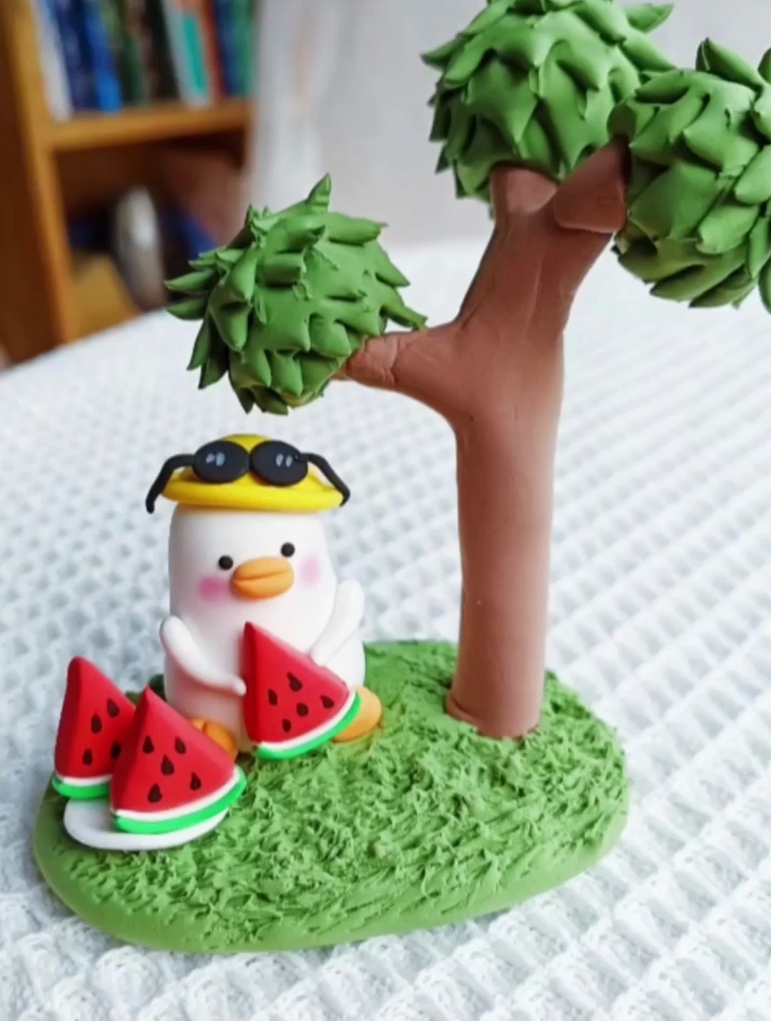 超轻黏土diy吃西瓜鸭91