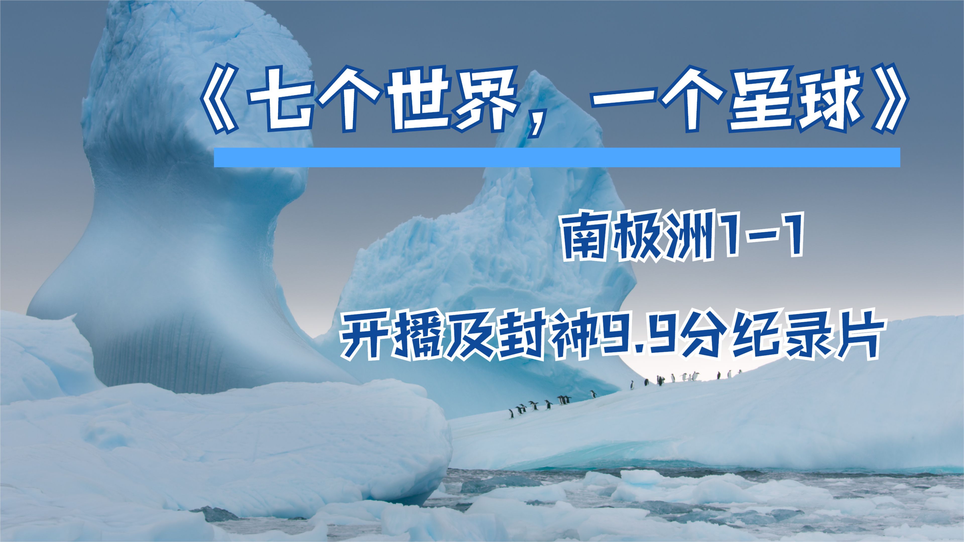 [图]开播及封神,豆瓣9.9分,每一帧都美到窒息 1-1南极洲