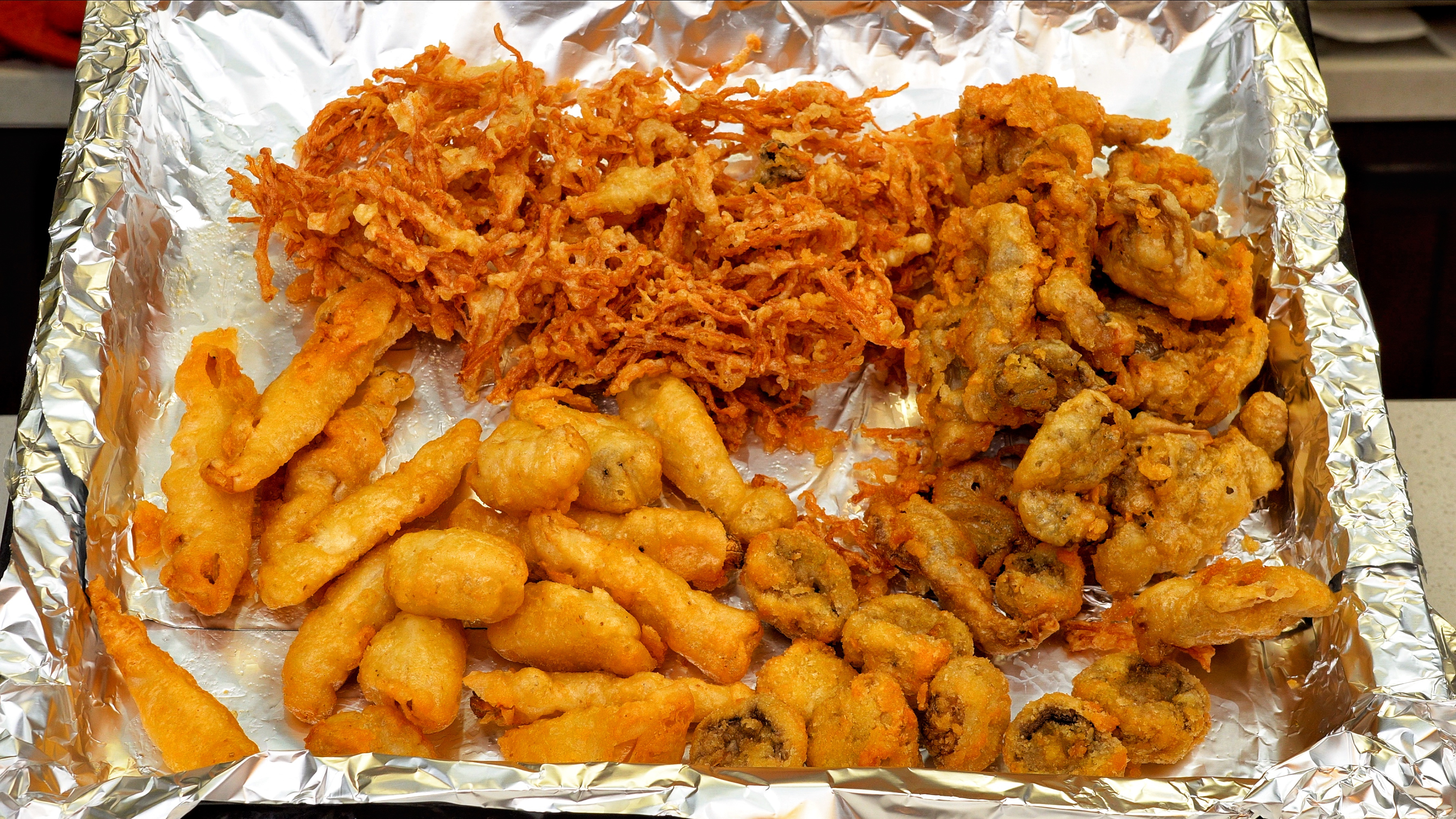 4种炸蘑菇,比肉还好吃!嘎嘎脆!