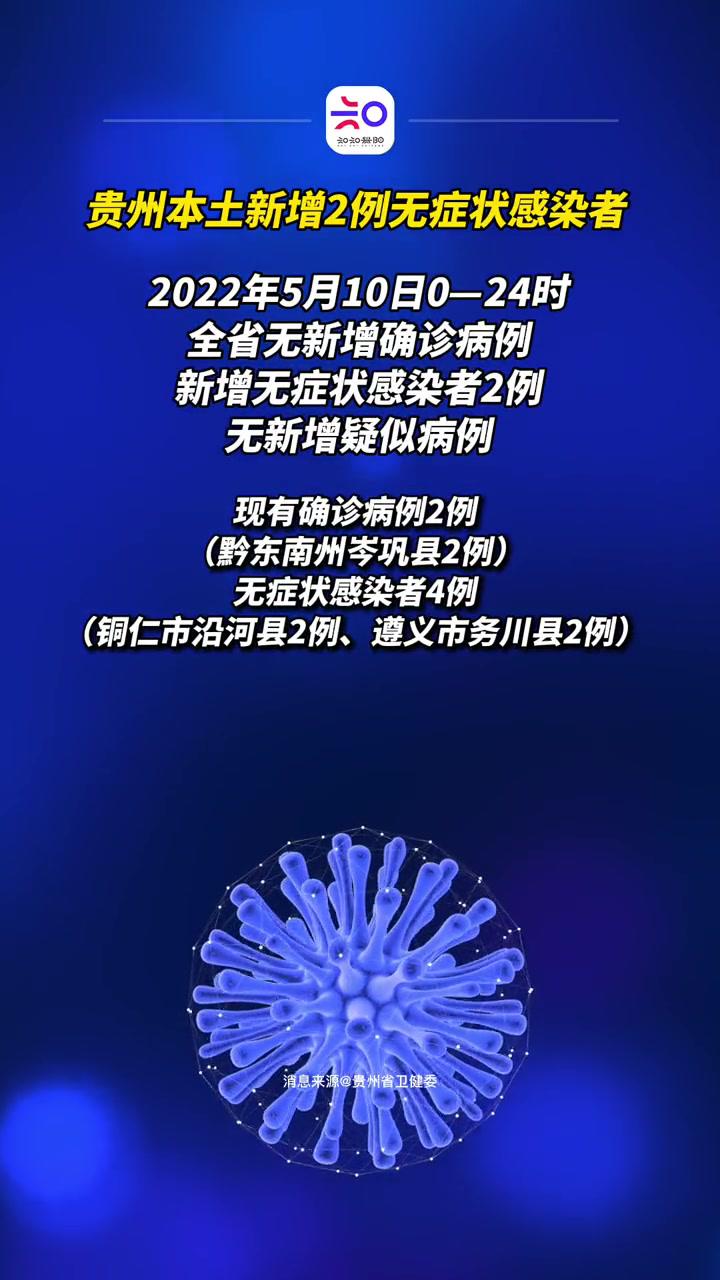 5月10日贵州省新冠肺炎疫情通报 贵州疫情 疫情通报
