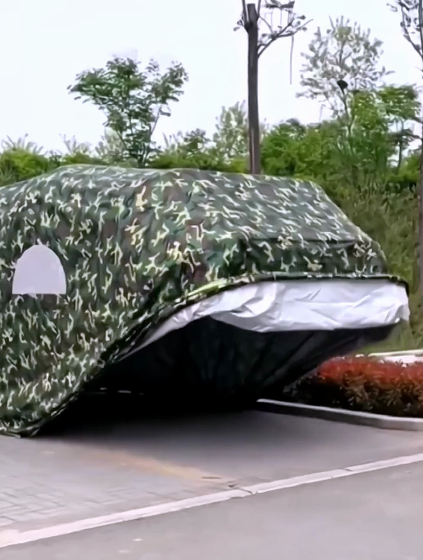 半自动移动折叠伸缩车库,真不愧是"黑科技"