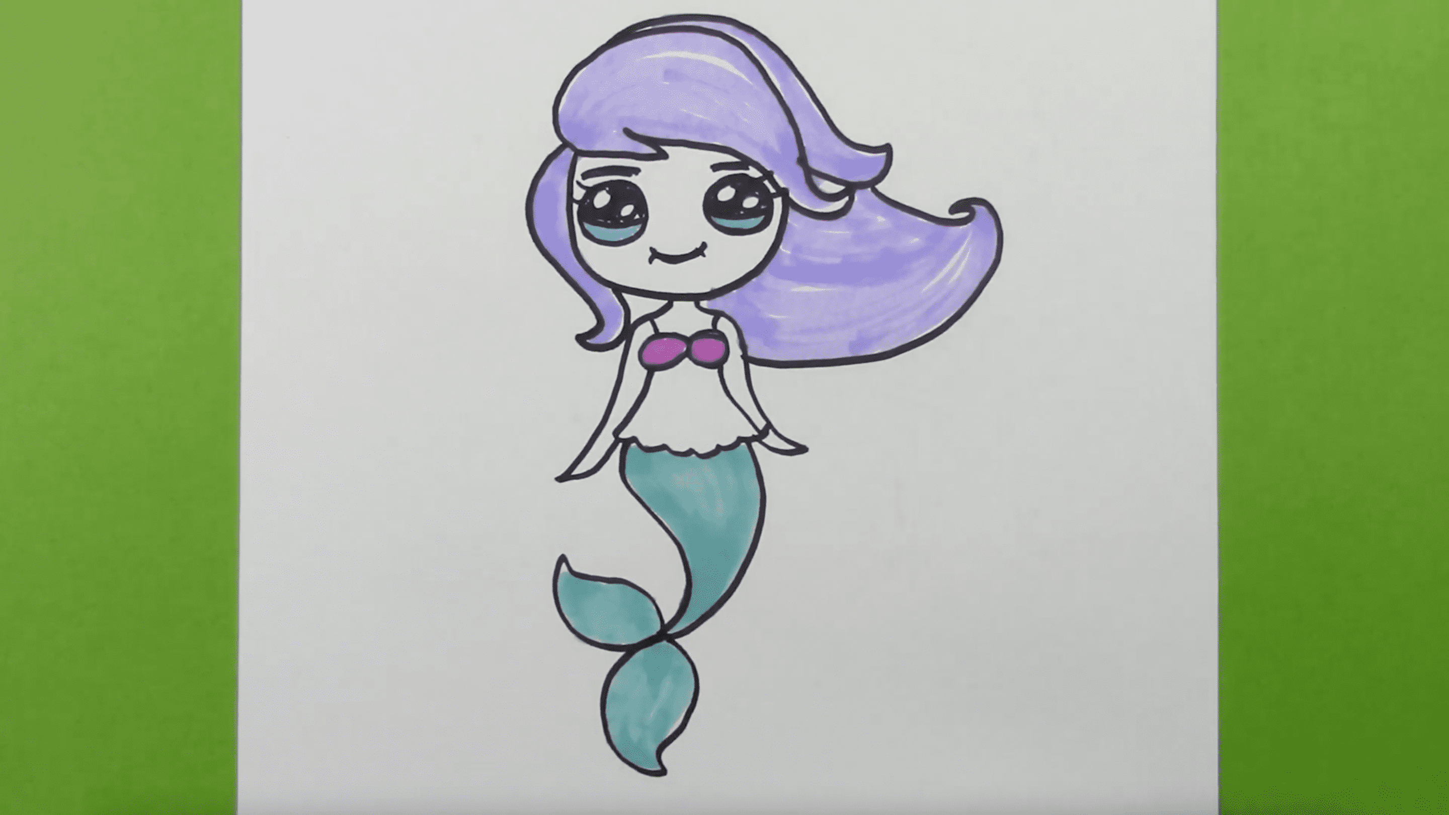 看漫画|学画可爱的美人鱼