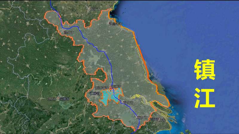 三维地图看镇江山水之城佛道宝地长江防线民国江苏省会