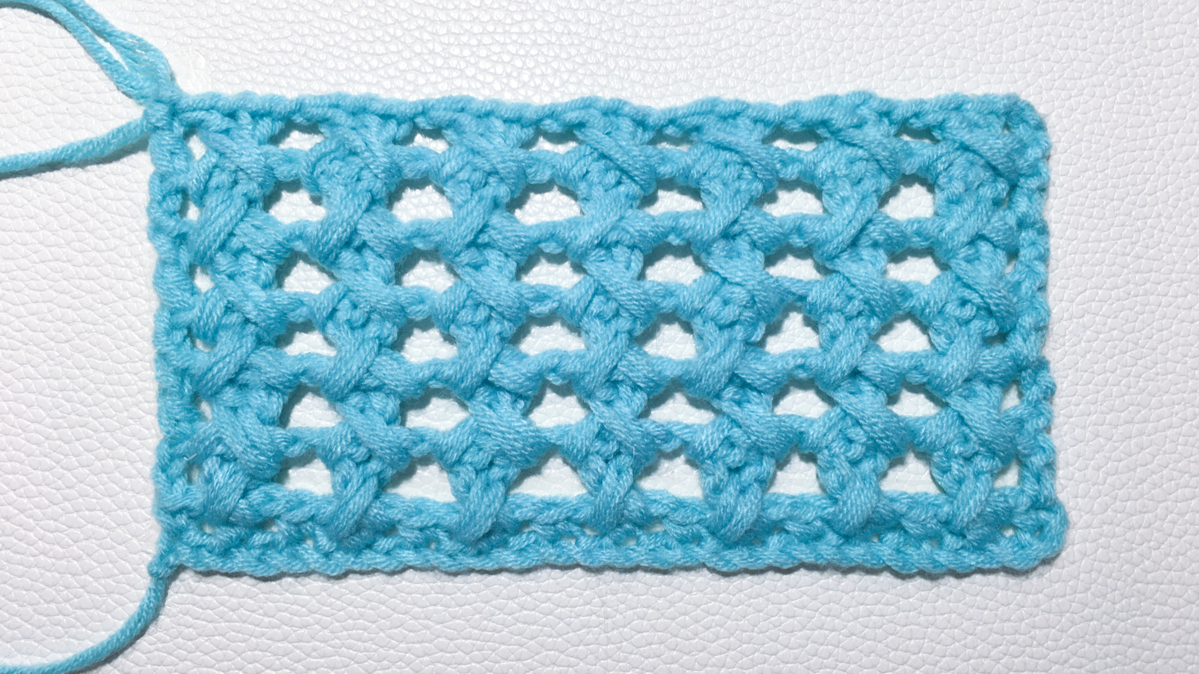 花5分钟就能学会的钩针花样，小叉花针教程，夏日罩衫外搭等可用