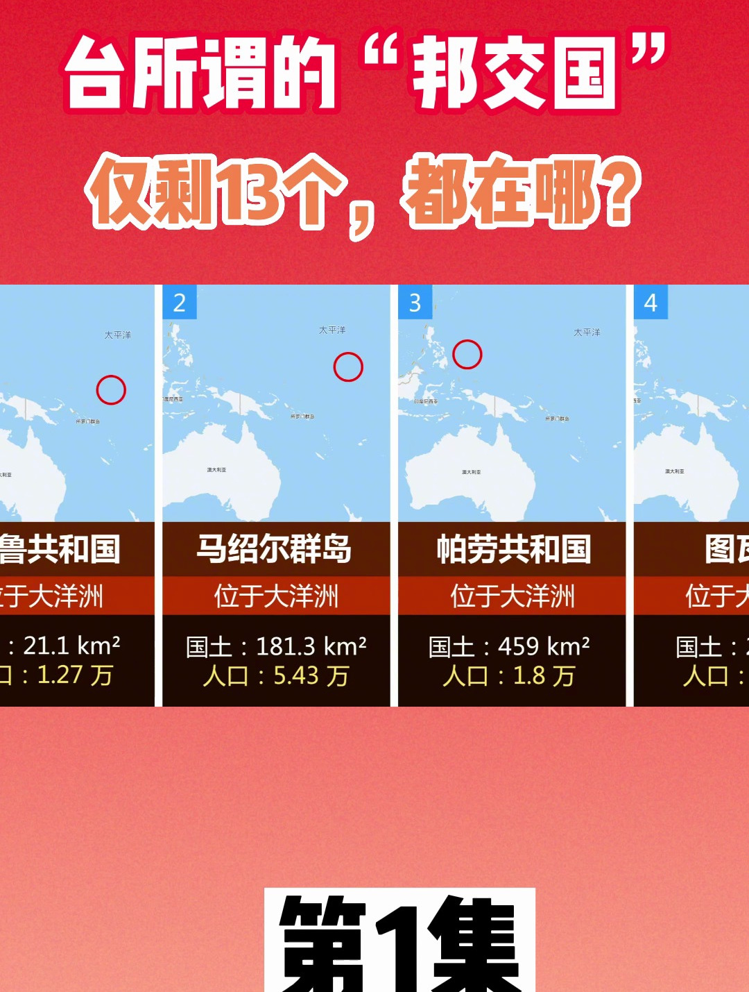 又一国与台湾省断交,台所谓的"邦交国"仅剩13个,都在哪?-度小视