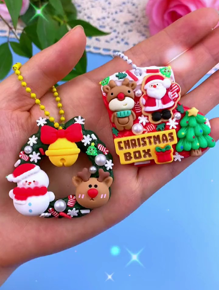 小朋友心心念念的圣诞节奶油胶咕卡来咯精致又可爱的圣诞节小配件-度