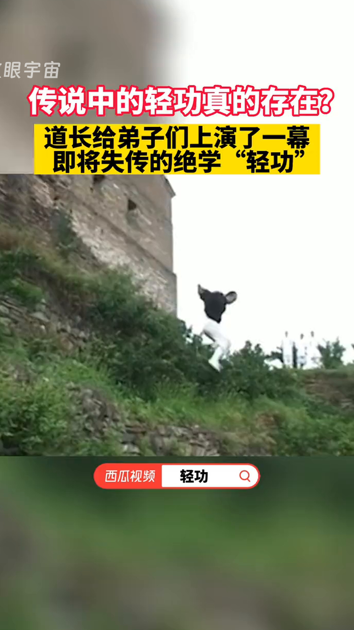 传说中的轻功难道真的存在?
