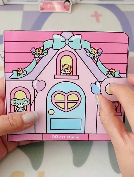 自制美乐蒂玩具书 手工 玩具 自制盲盒 益智玩具 三丽欧-度小视