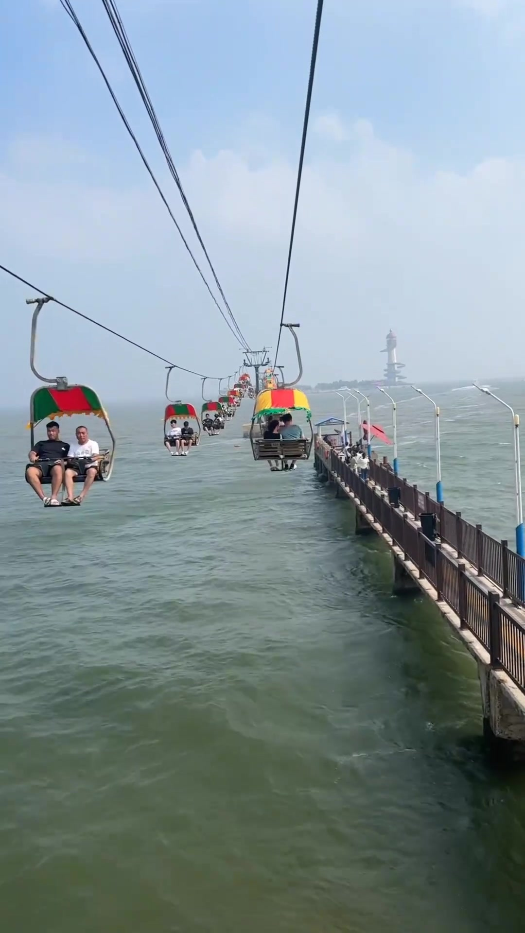 秦皇岛:北戴河仙螺岛,跨海索道